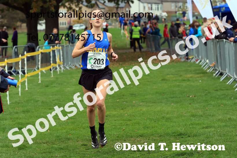 Senior Womens relay, 2025 Northern Cross Country Relays, Graves Park, Sheffield. Photo: David T. Hewitson/Sports for All Pics
